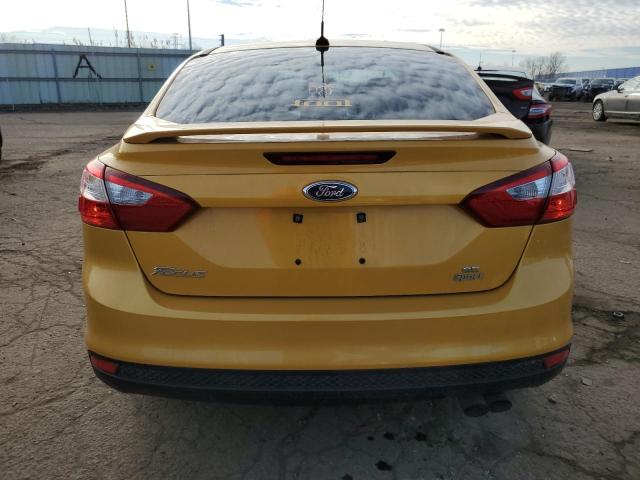 1FAHP3F22CL322043 - 2012 FORD FOCUS SE YELLOW photo 6