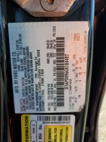 3FA6P0H96GR184482 - 2016 FORD FUSION SE 黑色 照片 12