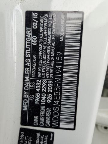 WDDSJ4EB5FN194159 - 2015 MERCEDES-BENZ CLA 250 თეთრი ფოტო 12