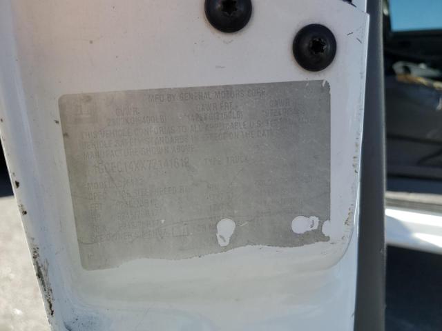 1GCEC14XX7Z141612 - 2007 CHEVROLET SILVERADO C1500 CLASSIC WHITE photo 12