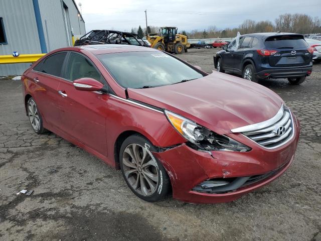 5NPEC4AB3EH811306 - 2014 HYUNDAI SONATA SE BURGUNDY photo 4