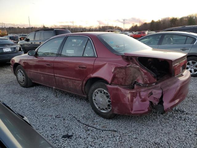 2G4WS52J641240943 - 2004 BUICK CENTURY CUSTOM RED photo 2