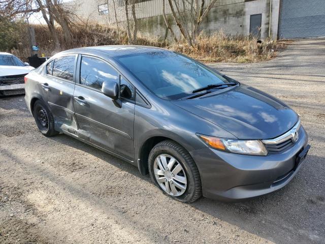 2HGFB2E48CH033602 - 2012 HONDA CIVIC LX GRAY photo 4