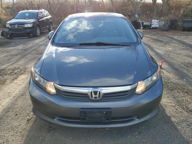 2HGFB2E48CH033602 - 2012 HONDA CIVIC LX GRAY photo 5