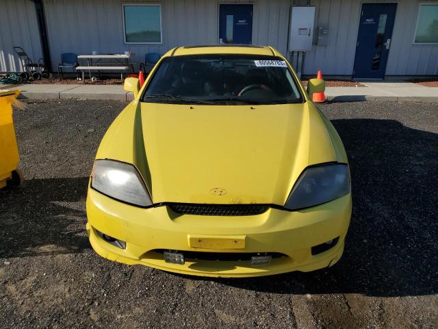 KMHHN65F76U188470 - 2006 HYUNDAI TIBURON GT YELLOW photo 5