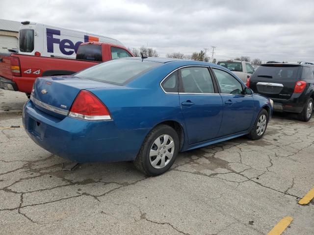 2G1WA5EK2A1140502 - 2010 CHEVROLET IMPALA LS BLUE photo 3