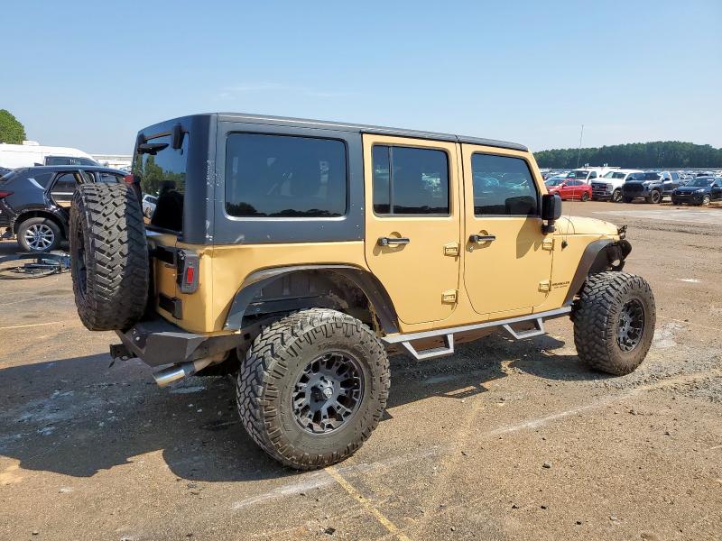 1C4BJWDG2EL236493 - 2014 JEEP WRANGLER U SPORT GOLD photo 3