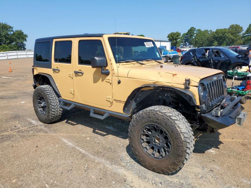1C4BJWDG2EL236493 - 2014 JEEP WRANGLER U SPORT GOLD photo 4