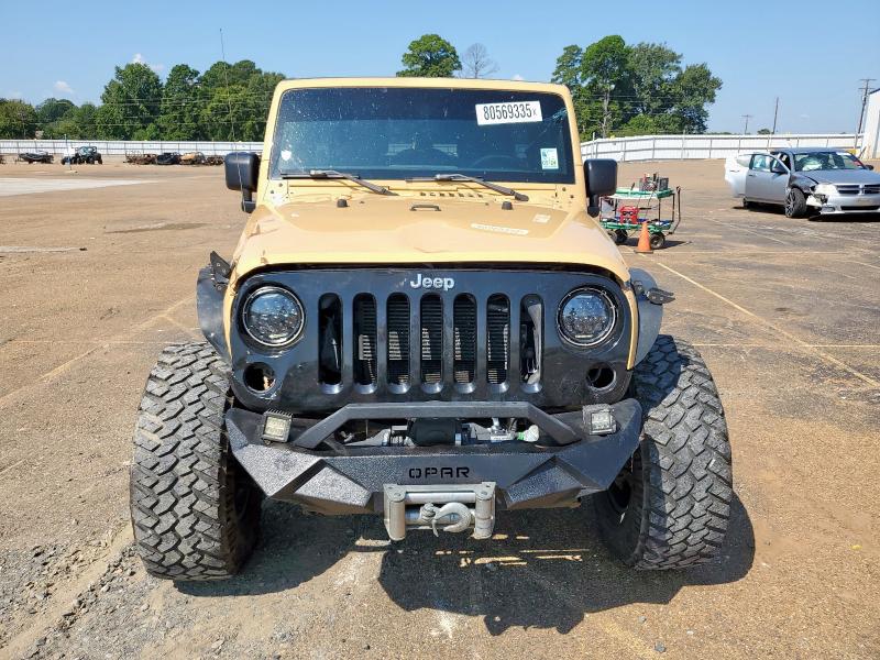 1C4BJWDG2EL236493 - 2014 JEEP WRANGLER U SPORT GOLD photo 5