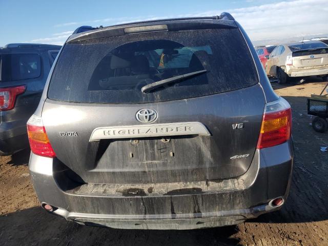 JTEES41A482047137 - 2008 TOYOTA HIGHLANDER GRAY photo 6