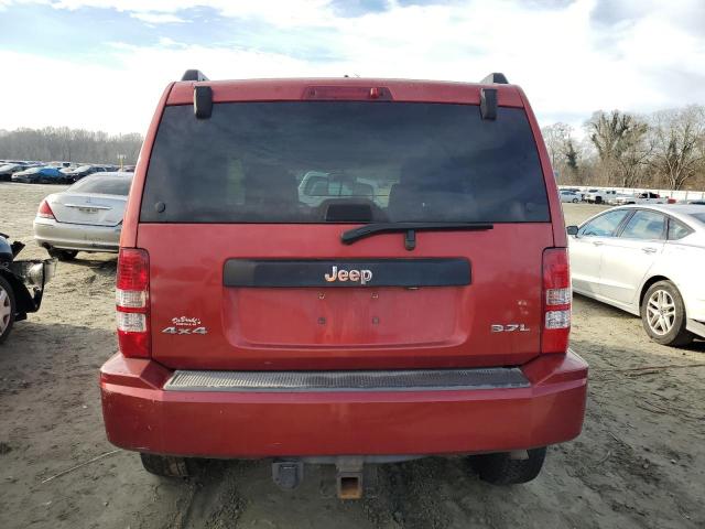 1J8GN28K28W155250 - 2008 JEEP LIBERTY SPORT RED photo 6