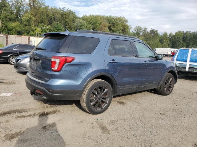 1FM5K8D81KGA67629 - 2019 FORD EXPLORER XLT BLUE photo 3