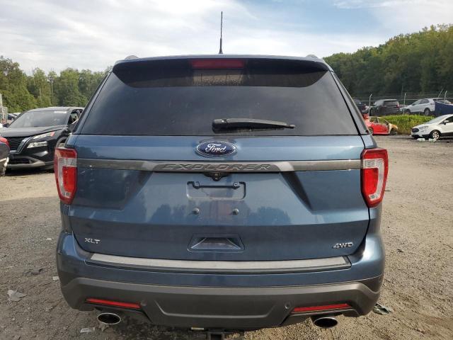 1FM5K8D81KGA67629 - 2019 FORD EXPLORER XLT BLUE photo 6