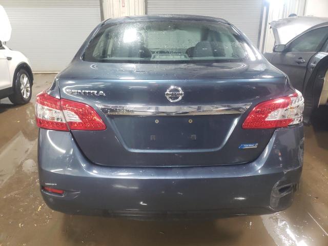 3N1AB7AP1EY322164 - 2014 NISSAN SENTRA S BLUE photo 6