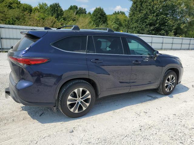 5TDGZRBHXMS140863 - 2021 TOYOTA HIGHLANDER XLE ლურჯი ფოტო 3