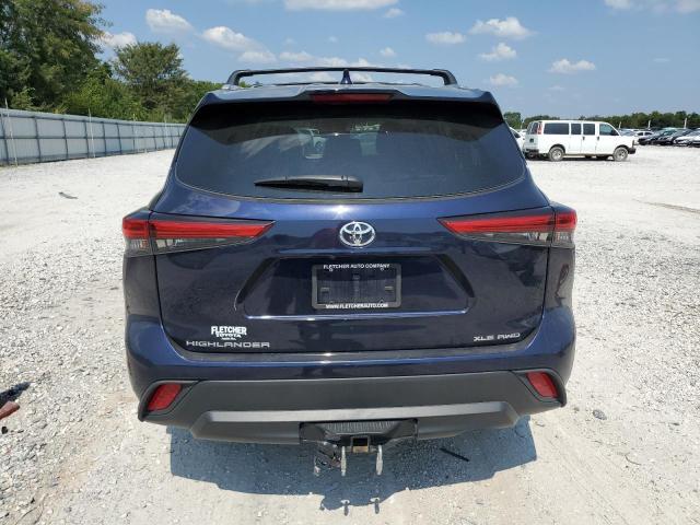 5TDGZRBHXMS140863 - 2021 TOYOTA HIGHLANDER XLE ლურჯი ფოტო 6