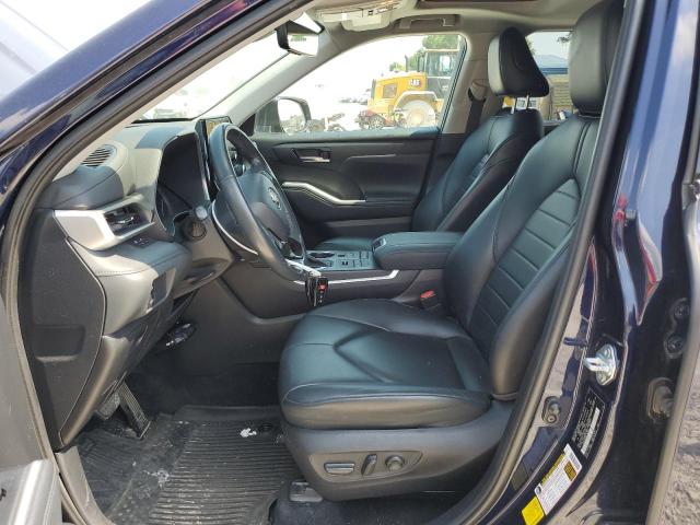 5TDGZRBHXMS140863 - 2021 TOYOTA HIGHLANDER XLE ლურჯი ფოტო 7