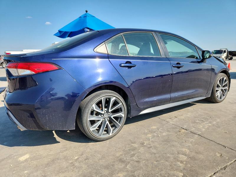 JTDS4MCE2MJ056615 - 2021 TOYOTA COROLLA SE 蓝色 照片 3