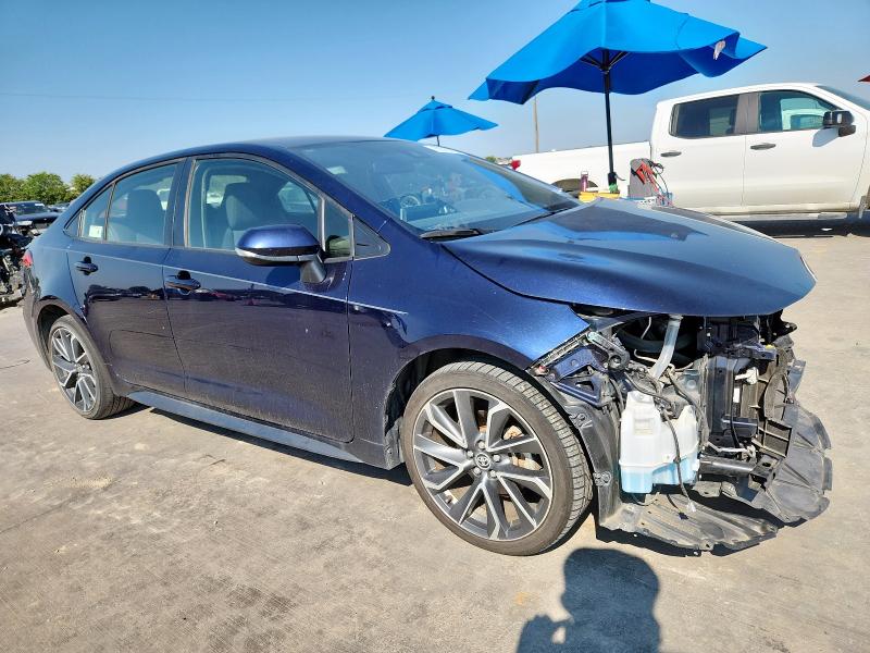 JTDS4MCE2MJ056615 - 2021 TOYOTA COROLLA SE 蓝色 照片 4