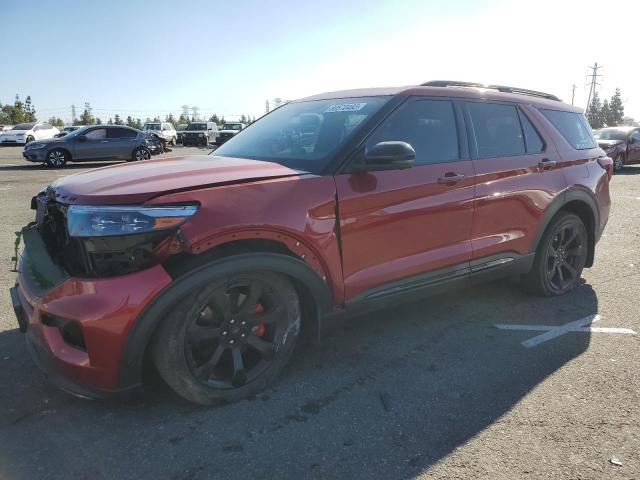 1FM5K8GCXLGC91516 - 2020 FORD EXPLORER ST RED photo 1