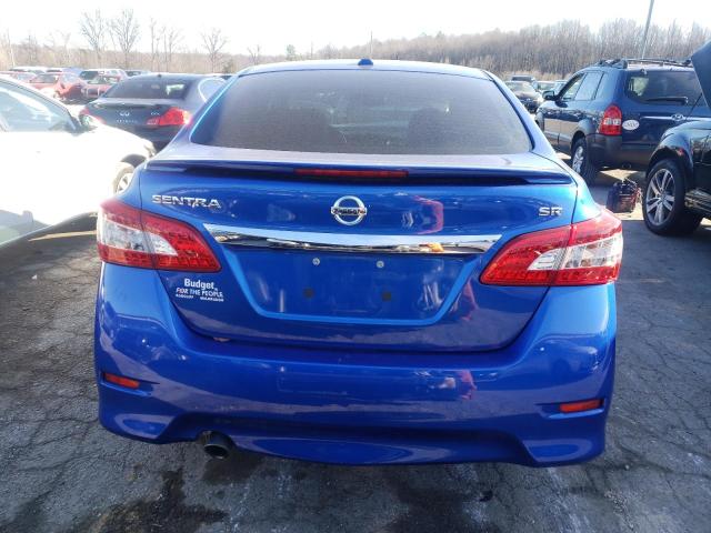 3N1AB7AP8FY238957 - 2015 NISSAN SENTRA S BLUE photo 6