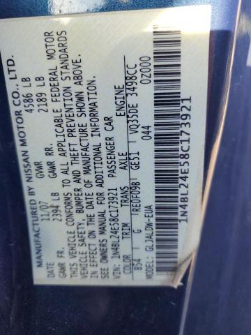 1N4BL24E58C173921 - 2008 NISSAN ALTIMA 3.5SE BLUE photo 13