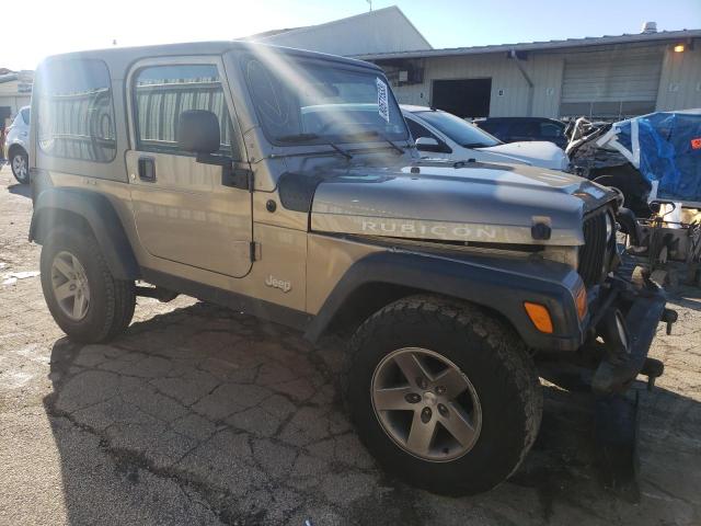 1J4FA69S54P734638 - 2004 JEEP WRANGLER / RUBICON BEIGE photo 4