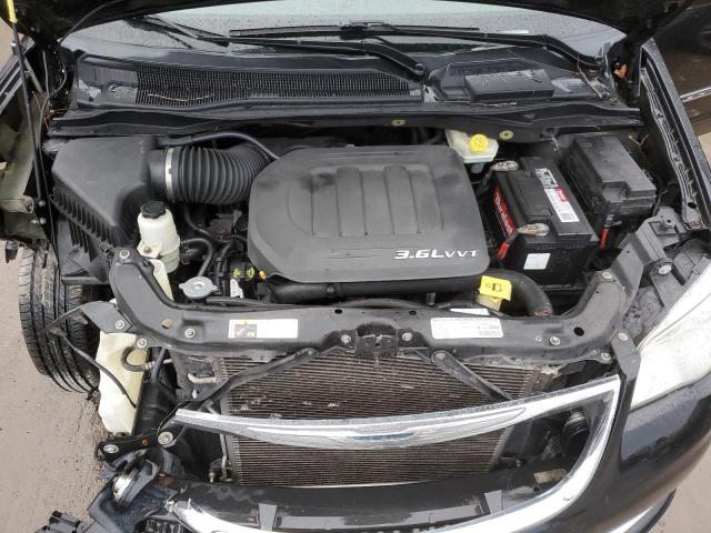 2C4RC1BG5DR744154 - 2013 CHRYSLER TOWN & COU TOURING შავი ფოტო 12