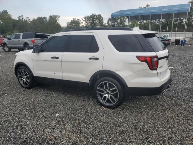 1FM5K8GTXHGC33848 - 2017 FORD EXPLORER SPORT WHITE photo 2