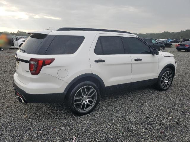 1FM5K8GTXHGC33848 - 2017 FORD EXPLORER SPORT WHITE photo 3
