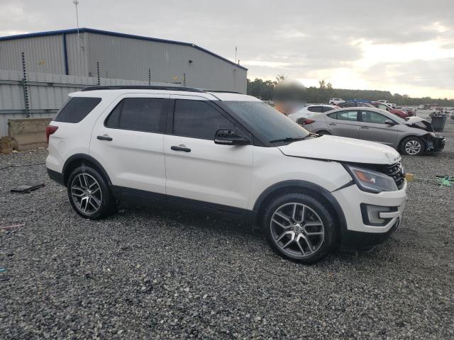 1FM5K8GTXHGC33848 - 2017 FORD EXPLORER SPORT WHITE photo 4