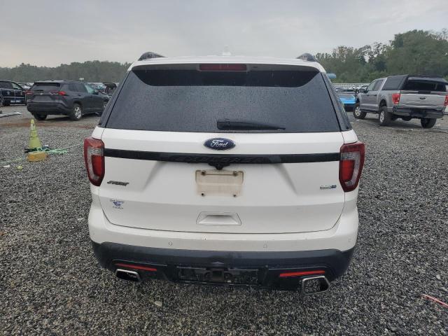 1FM5K8GTXHGC33848 - 2017 FORD EXPLORER SPORT WHITE photo 6