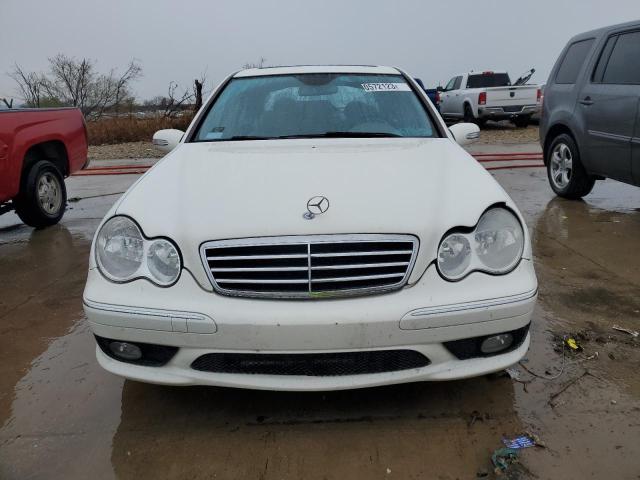 WDBRF52H66A904202 - 2006 MERCEDES-BENZ C 230 WHITE photo 5