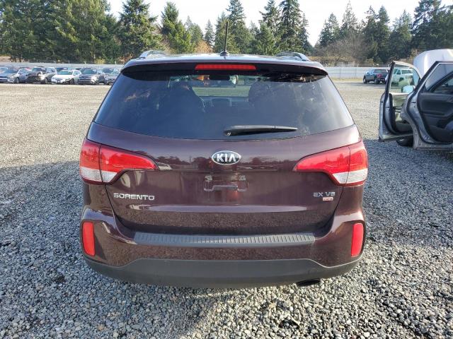 5XYKUDA76EG460359 - 2014 KIA SORENTO EX BURGUNDY photo 6