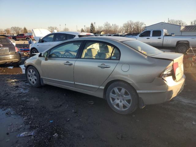 1HGFA165X8L009106 - 2008 HONDA CIVIC LX BEIGE photo 2