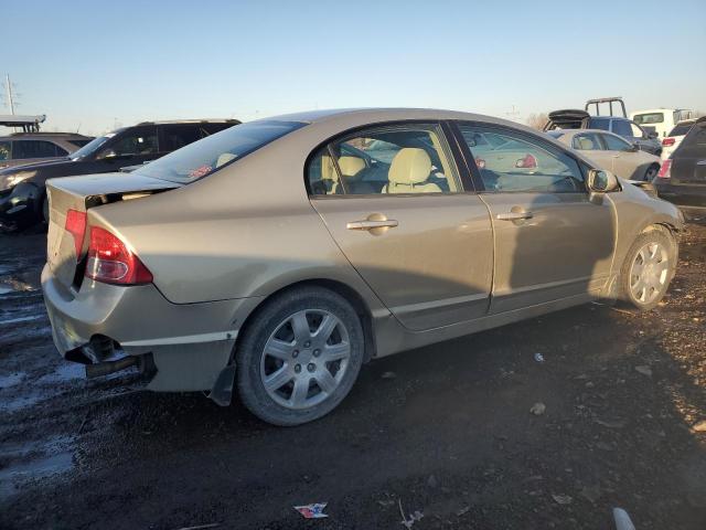 1HGFA165X8L009106 - 2008 HONDA CIVIC LX BEIGE photo 3