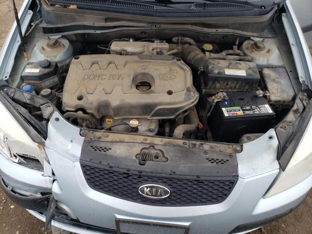 KNADE123276194132 - 2007 KIA RIO BASE BLUE photo 11