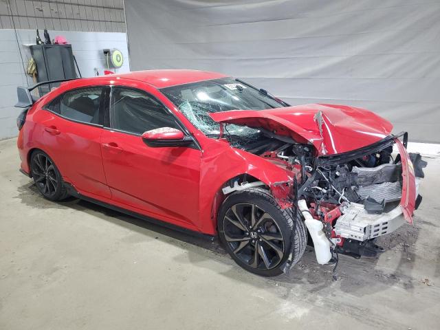 SHHFK7H42JU409591 - 2018 HONDA CIVIC SPORT RED photo 4
