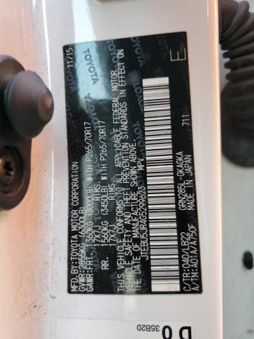 JTEBU5JR4G5299623 - 2016 TOYOTA 4RUNNER SR5/SR5 PREMIUM 白色 照片 12