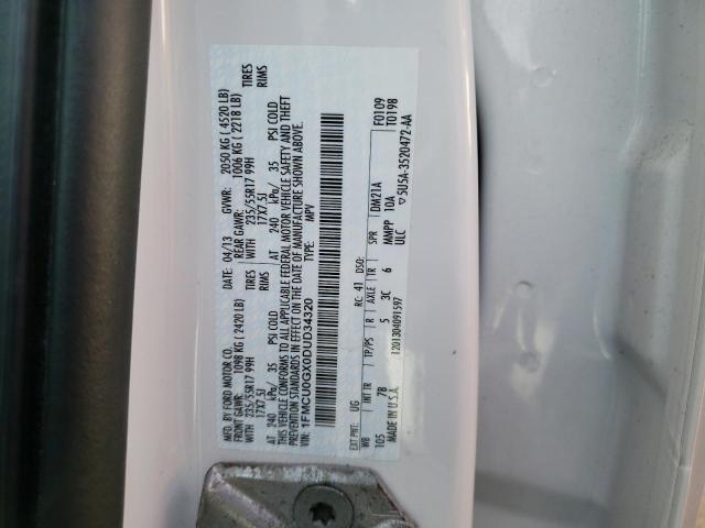 1FMCU0GX0DUD34320 - 2013 FORD ESCAPE SE WHITE photo 14