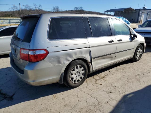 5FNRL38257B023551 - 2007 HONDA ODYSSEY LX SILVER photo 3