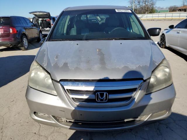 5FNRL38257B023551 - 2007 HONDA ODYSSEY LX SILVER photo 5