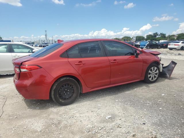 5YFEPRAE4LP078484 - 2020 TOYOTA COROLLA LE წითელი ფოტო 3