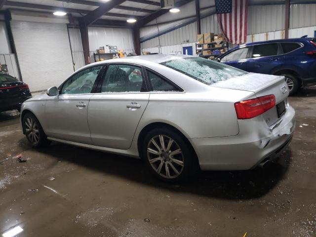 WAUHMAFC9EN058145 - 2014 AUDI A6 PRESTIGE SILVER photo 2