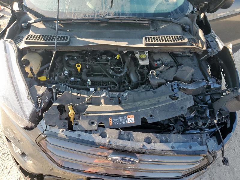 1FMCU0HD0KUB57284 - 2019 FORD ESCAPE SEL ნაცრისფერი ფოტო 11