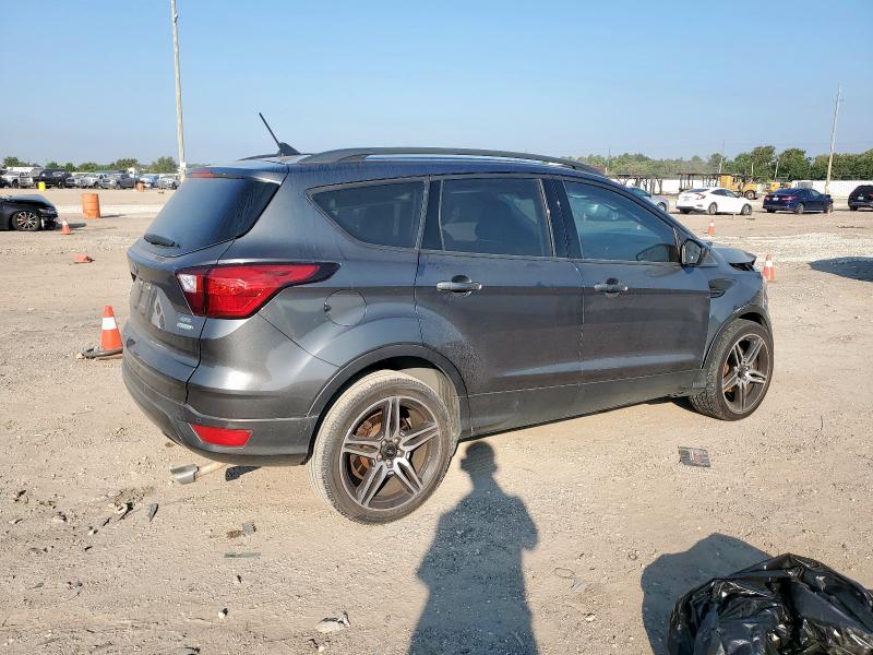 1FMCU0HD0KUB57284 - 2019 FORD ESCAPE SEL ნაცრისფერი ფოტო 3