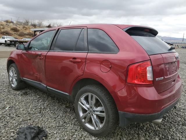 2FMDK3JC6EBA37884 - 2014 FORD EDGE SEL RED photo 2