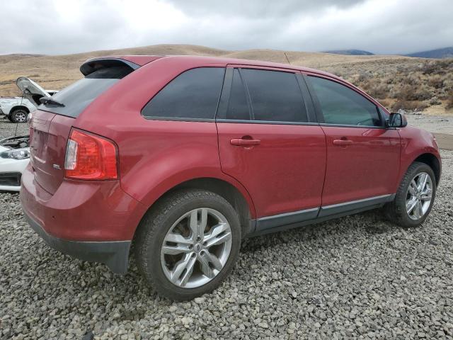 2FMDK3JC6EBA37884 - 2014 FORD EDGE SEL RED photo 3