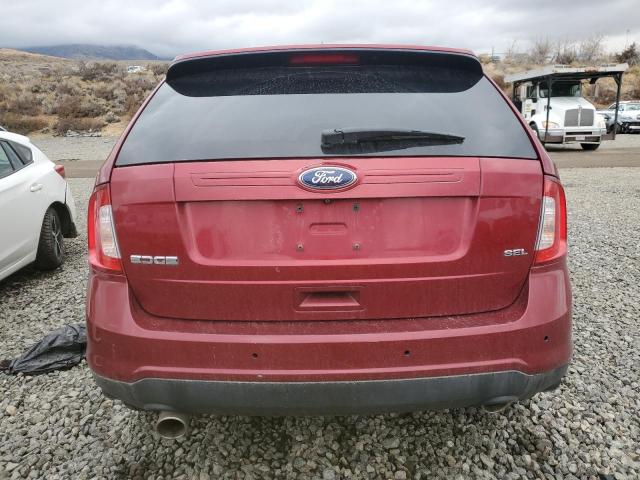 2FMDK3JC6EBA37884 - 2014 FORD EDGE SEL RED photo 6