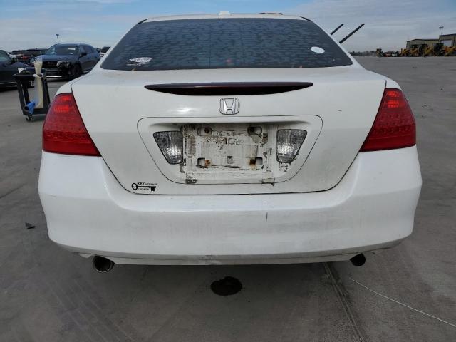 1HGCM66567A085049 - 2007 HONDA ACCORD EX WHITE photo 6